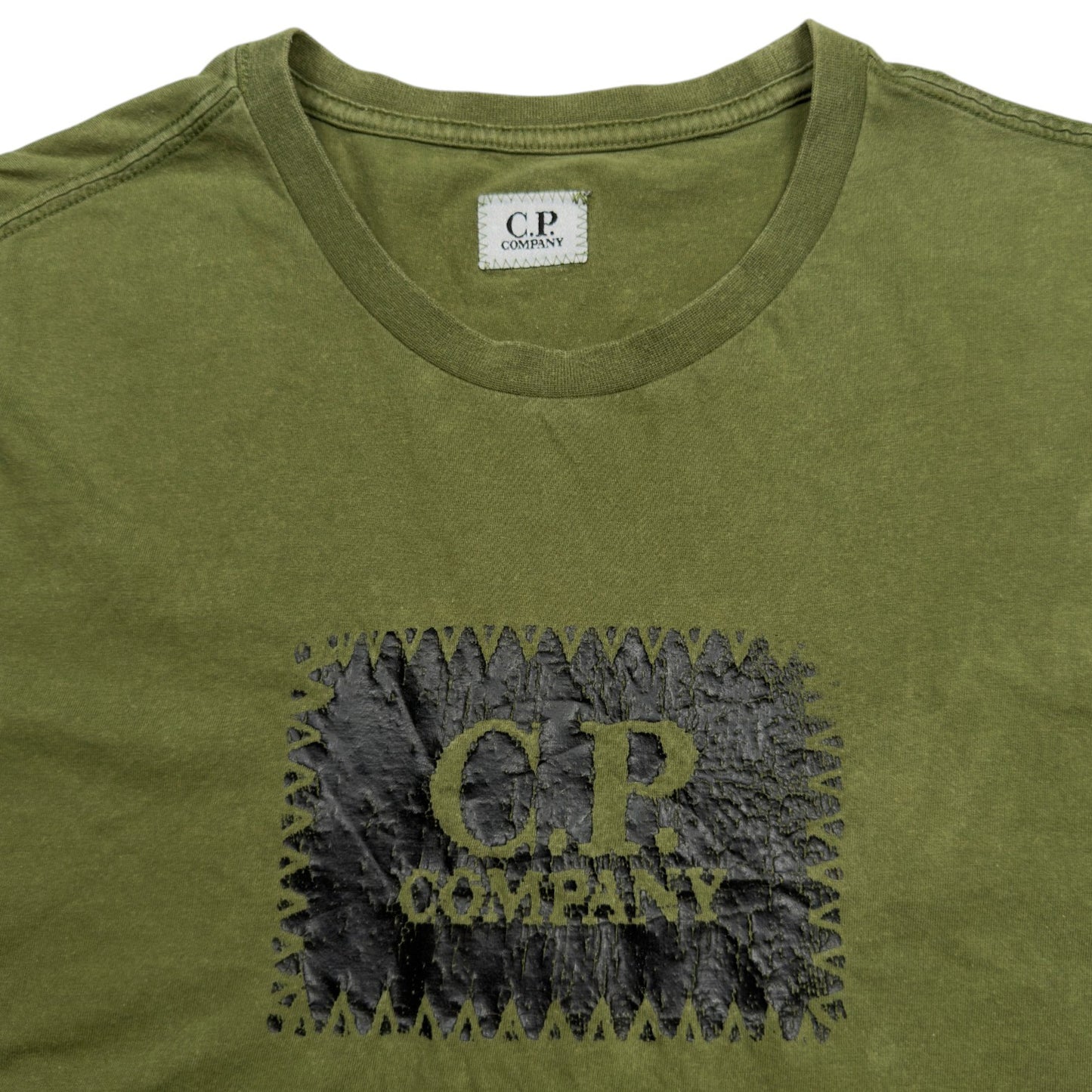 C.P. Company Big Stitch Logo T-Shirt - Green