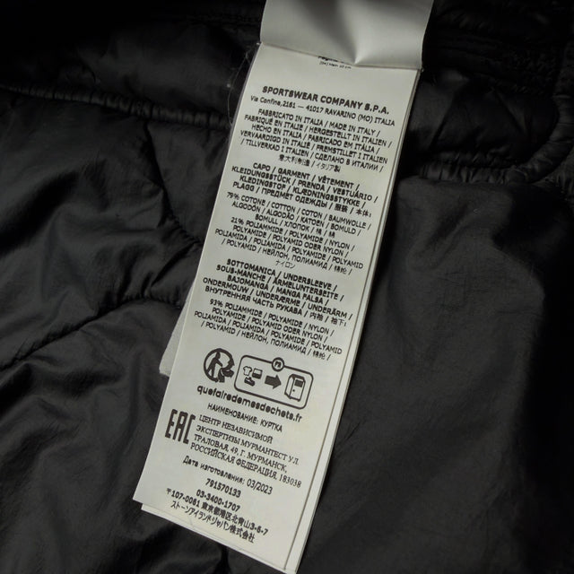 A/W 23 Stone Island 50 Fili Quilted-TC Hooded Parka - Black