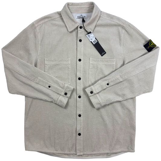 A/W 23 Stone Island Corduroy Overshirt - Light Stone
