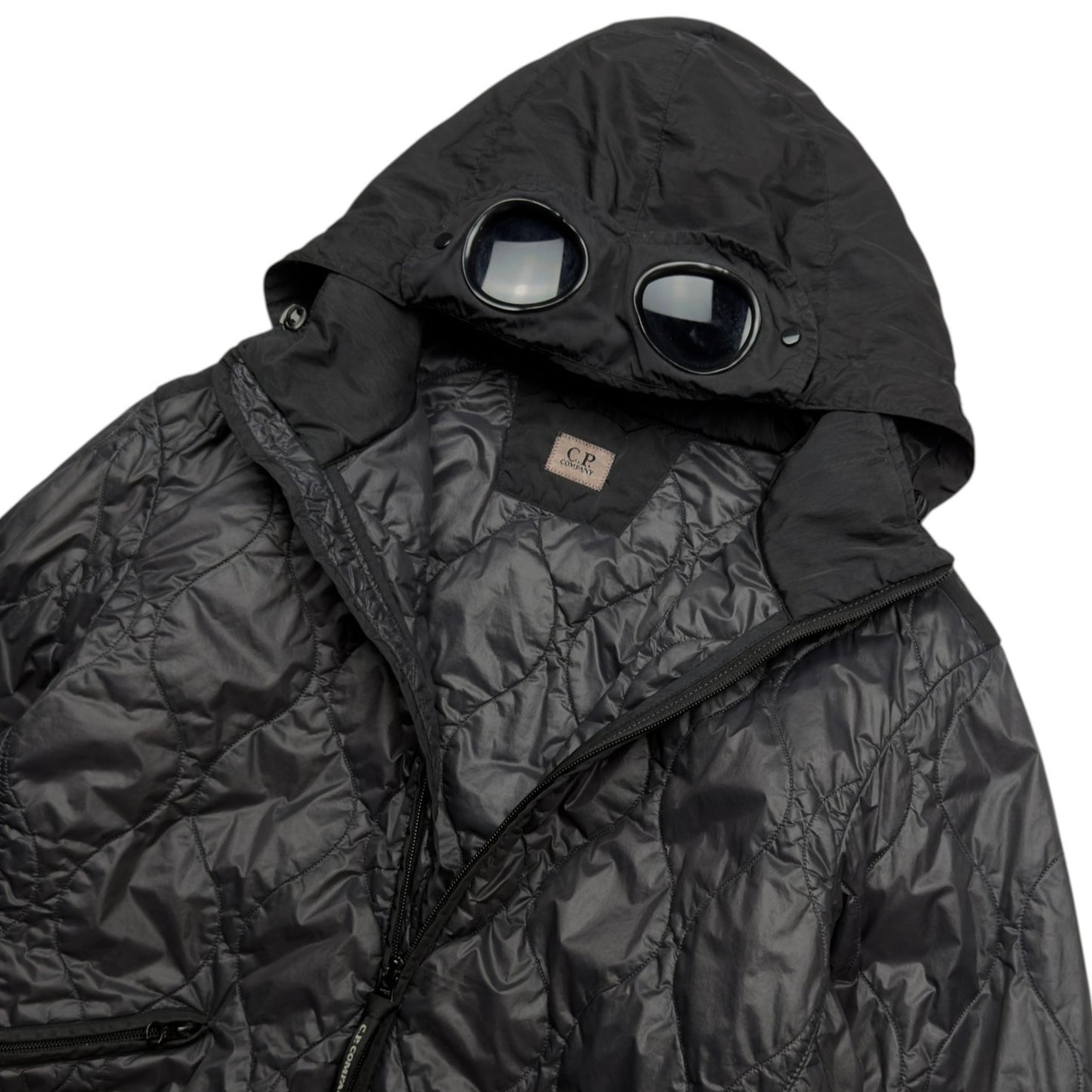 A/W 20 C.P. Company Migration Shading Quilted Goggle Jacket