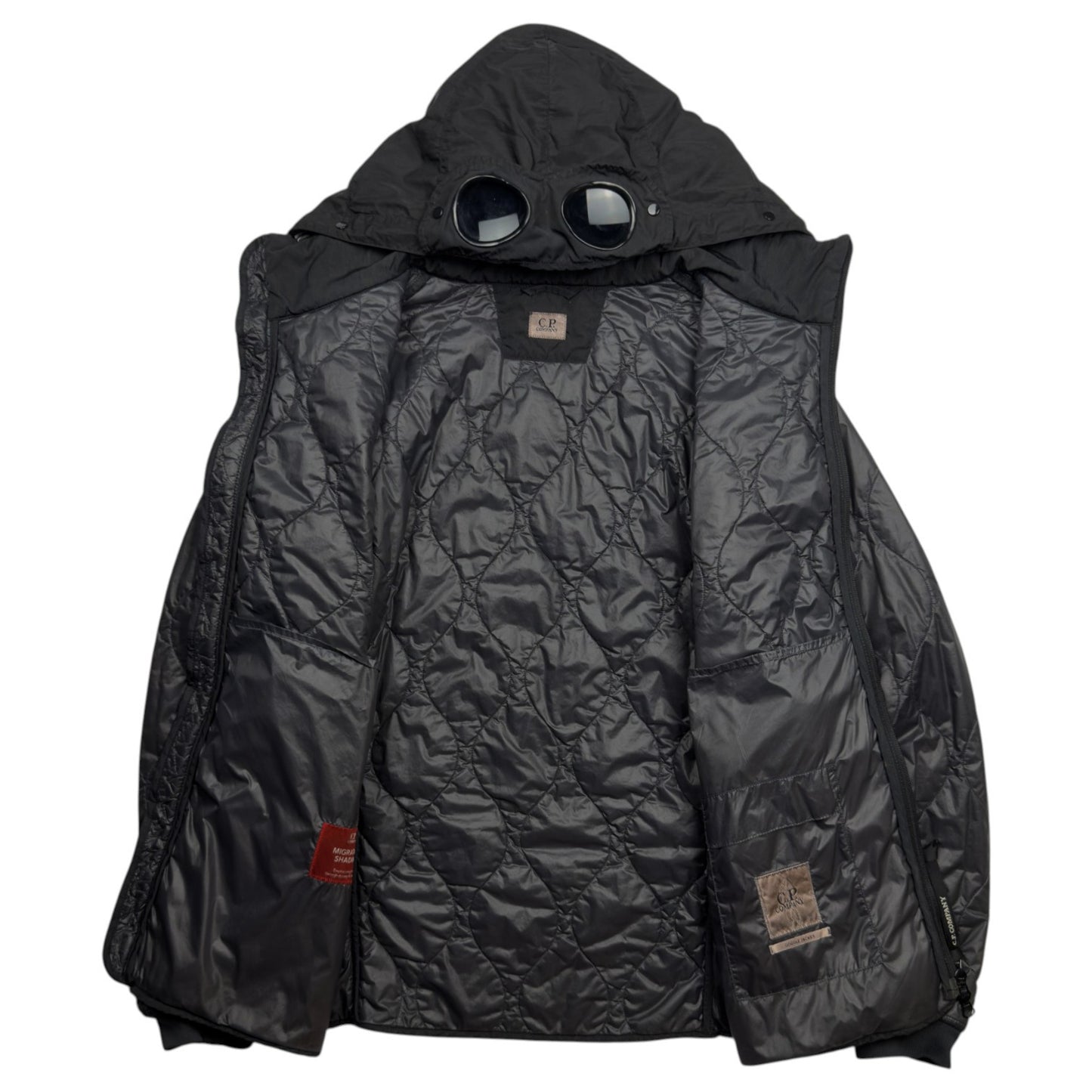 A/W 20 C.P. Company Migration Shading Quilted Goggle Jacket