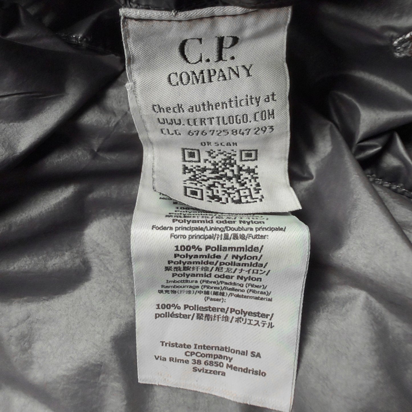 A/W 20 C.P. Company Migration Shading Quilted Goggle Jacket