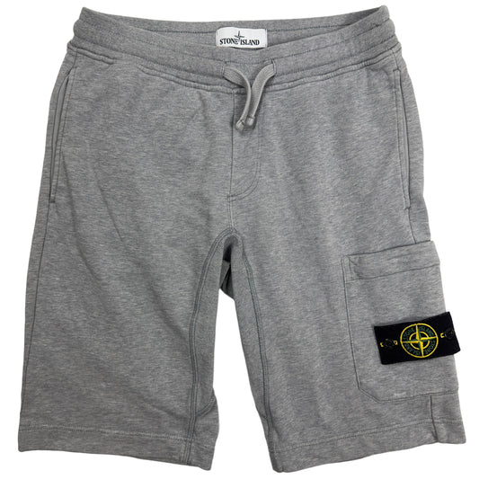 S/S 18 Stone Island Cotton Jersey Cargo Shorts - Grey