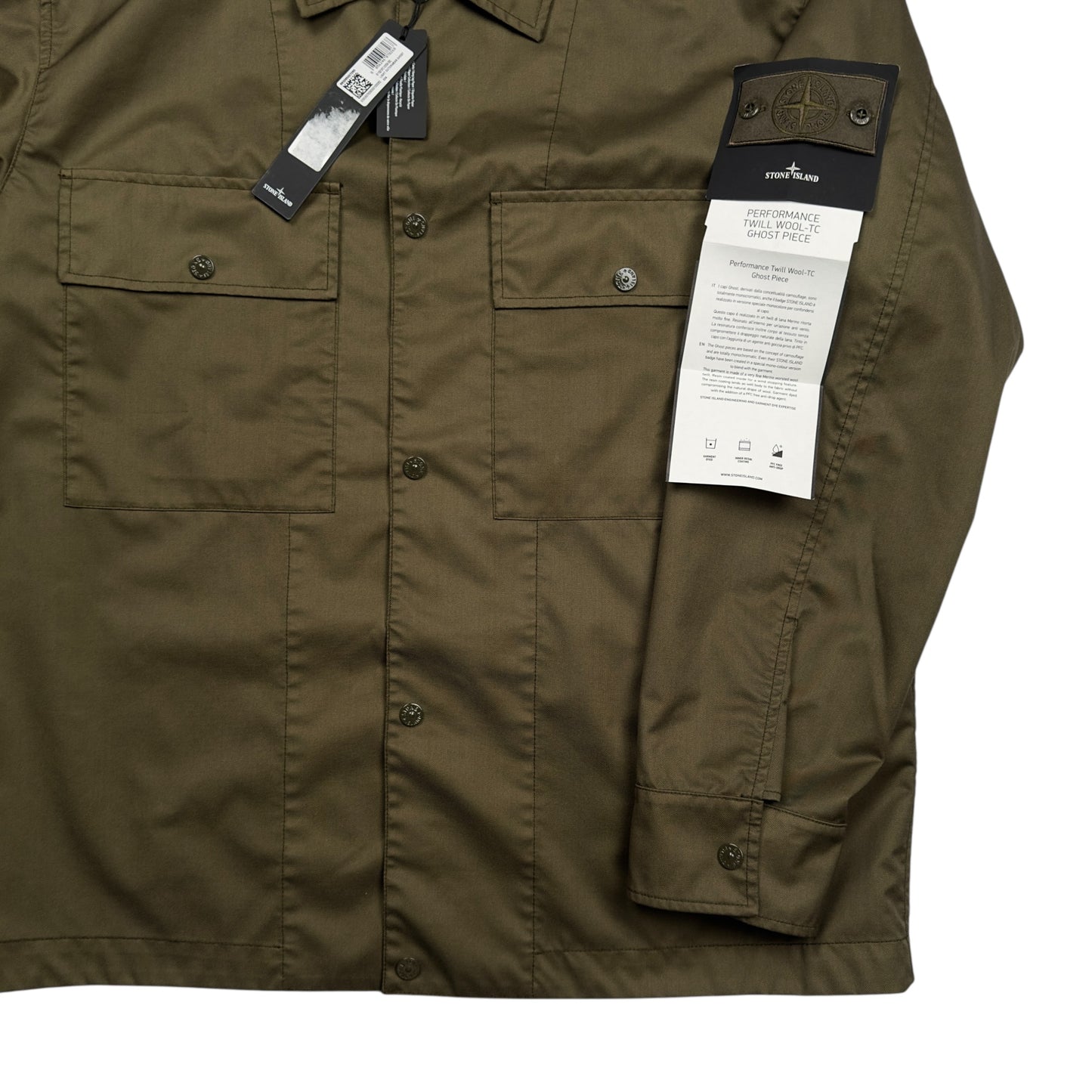 A/W 24 Stone Island Performance Twill Wool TC Ghost Jacket
