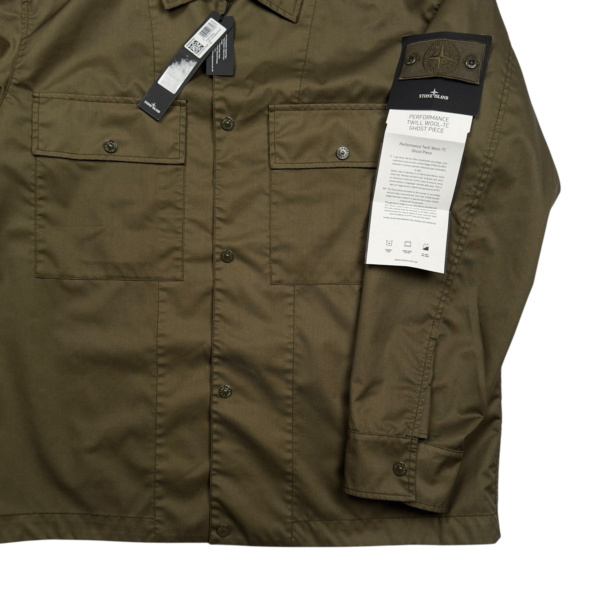 A/W 24 Stone Island Performance Twill Wool TC Ghost Jacket