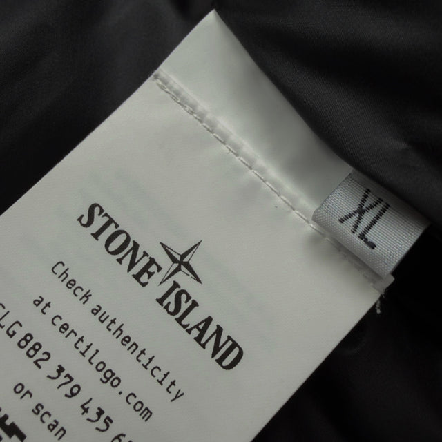 A/W 24 Stone Island Diagonal Nylon Down Bomber Jacket - Black