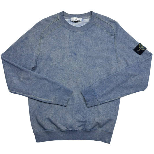 S/S 21 Stone Island Dust Colour Treatment Sweater - Blue