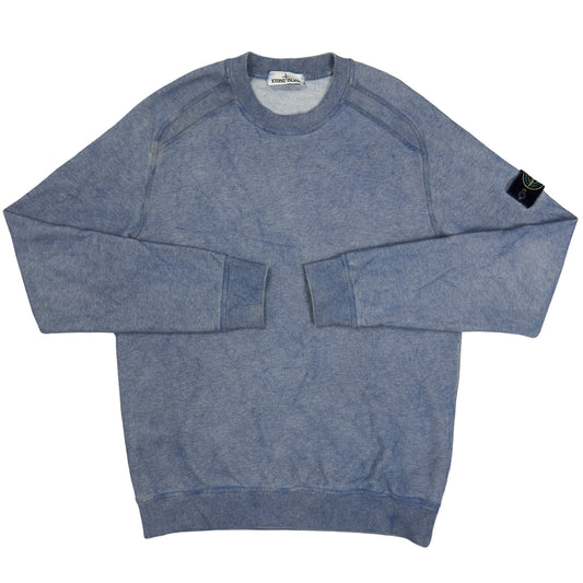 A/W 20 Stone Island Dust Colour Treatment Sweater - Grey/Blue