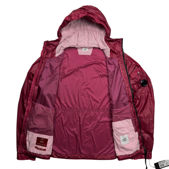 S/S 24 C.P. Company CS II Hooded Lens Jacket - Burgundy