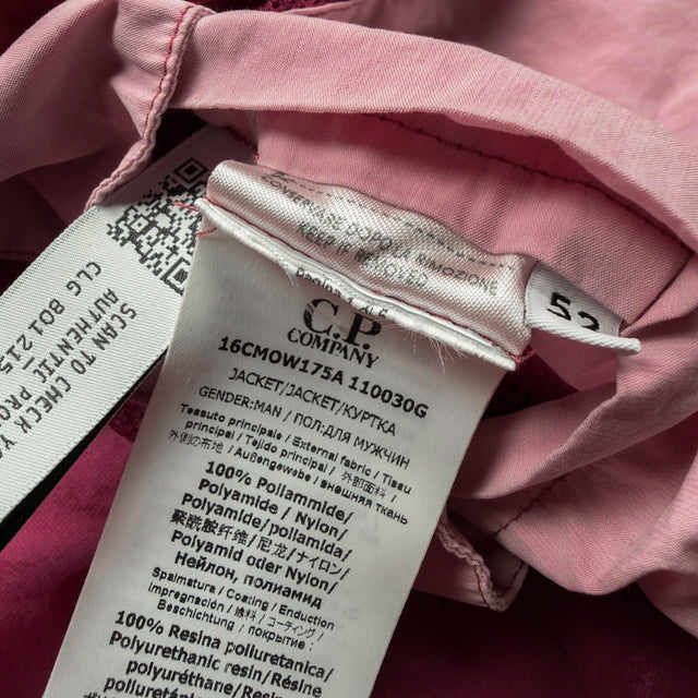 S/S 24 C.P. Company CS II Hooded Lens Jacket - Burgundy