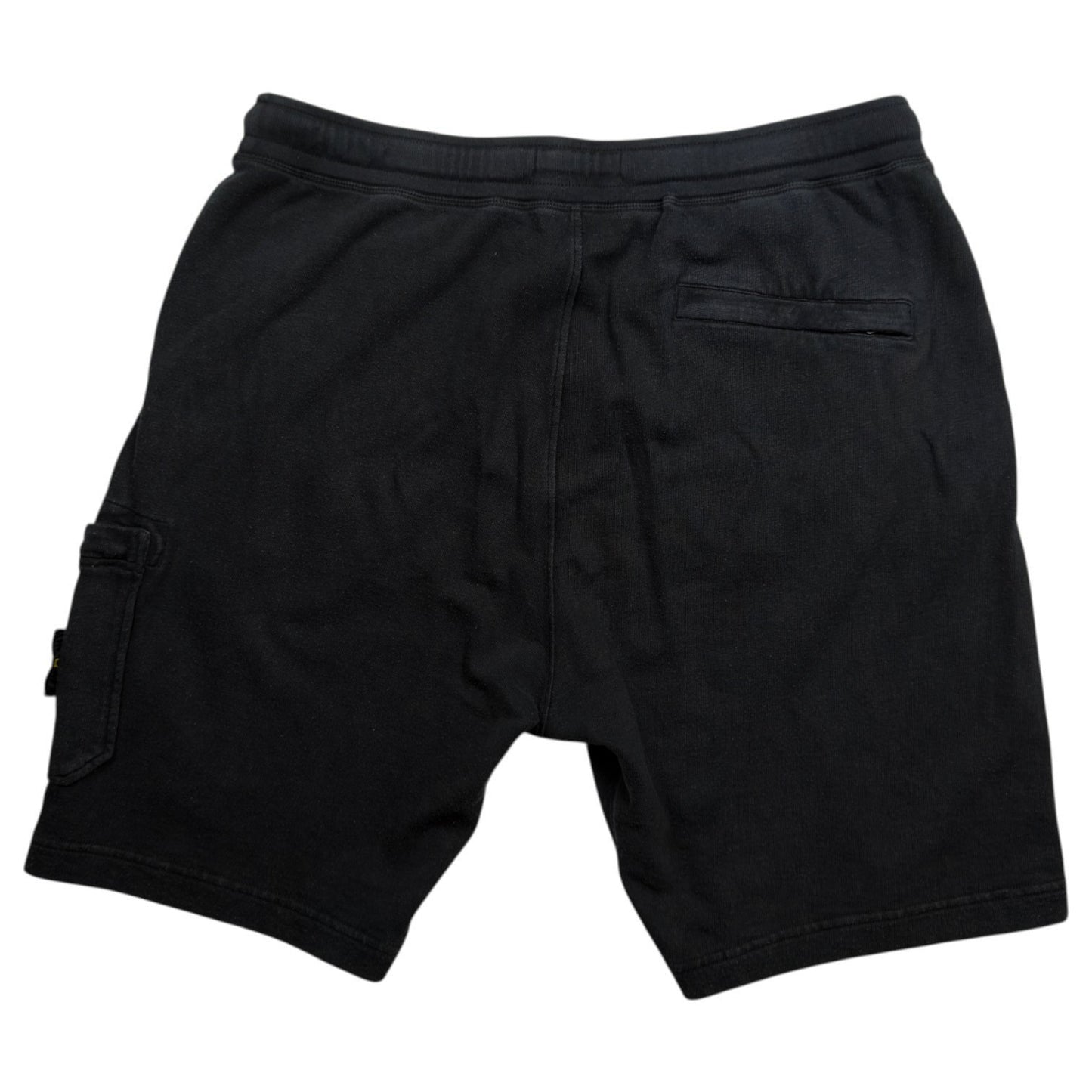 S/S 21 Stone Island Cotton Jersey Cargo Shorts - Black