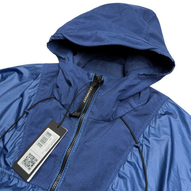 S/S 25 C.P. Company CS II Mixed Hooded Lens Jacket - Blue