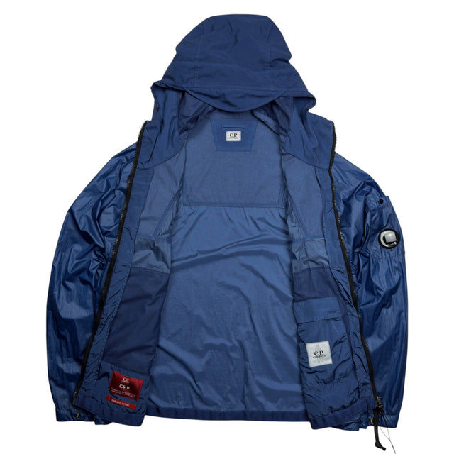 S/S 25 C.P. Company CS II Mixed Hooded Lens Jacket - Blue
