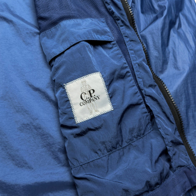 S/S 25 C.P. Company CS II Mixed Hooded Lens Jacket - Blue