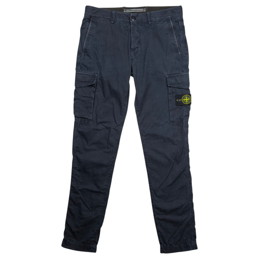 S/S 16 Stone Island Cotton Cargo Trousers 32 SL - Navy