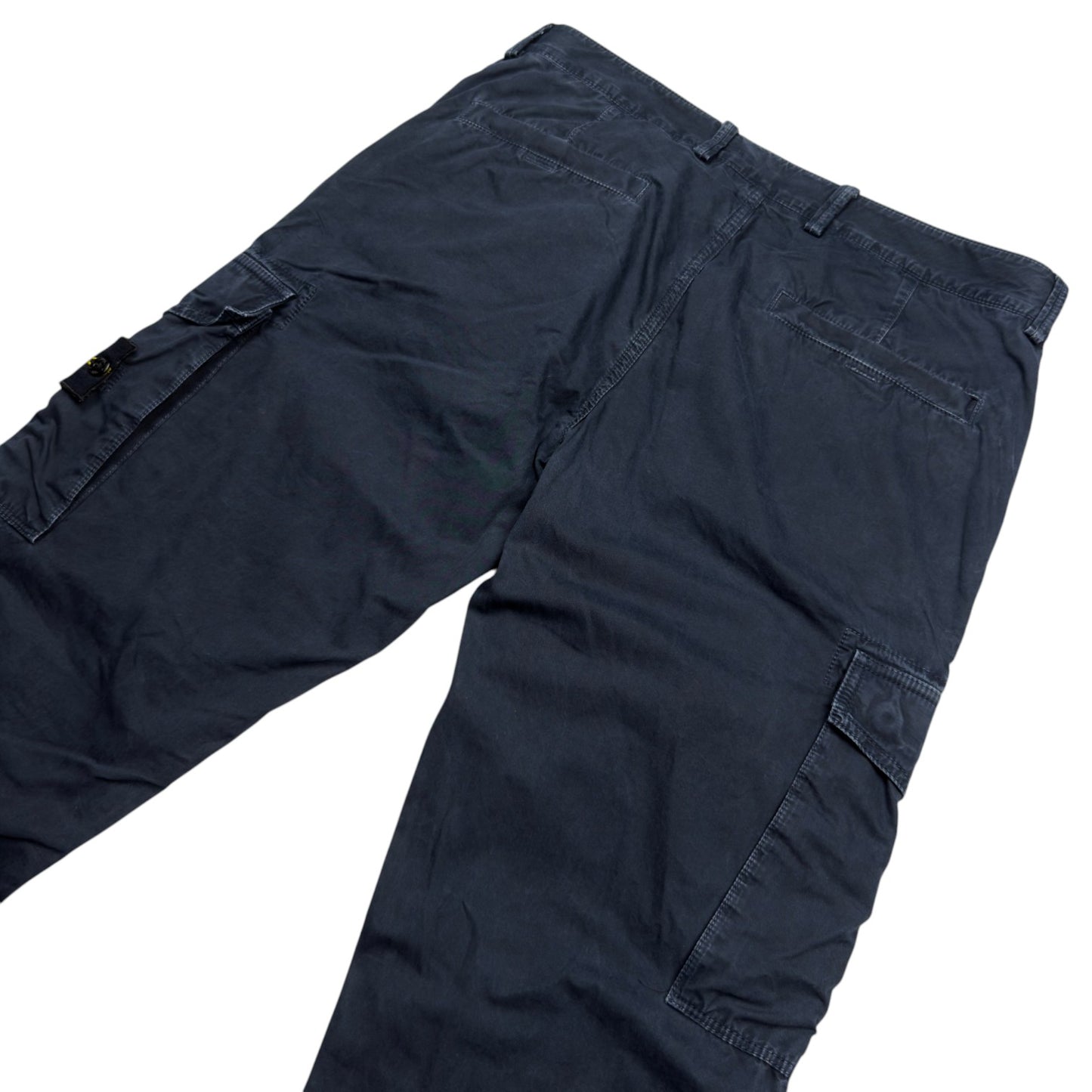 S/S 16 Stone Island Cotton Cargo Trousers 32 SL - Navy