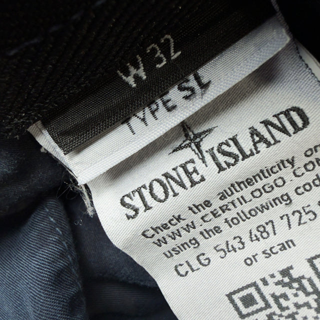 S/S 16 Stone Island Cotton Cargo Trousers 32 SL - Navy