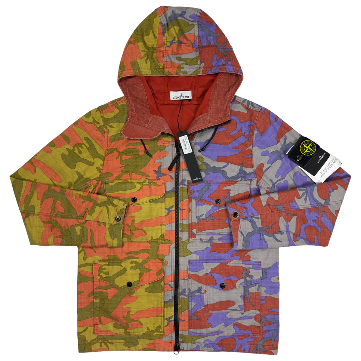 A/W 22 Stone Island Heritage Camo Ripstop Nylon Watro Jacket 