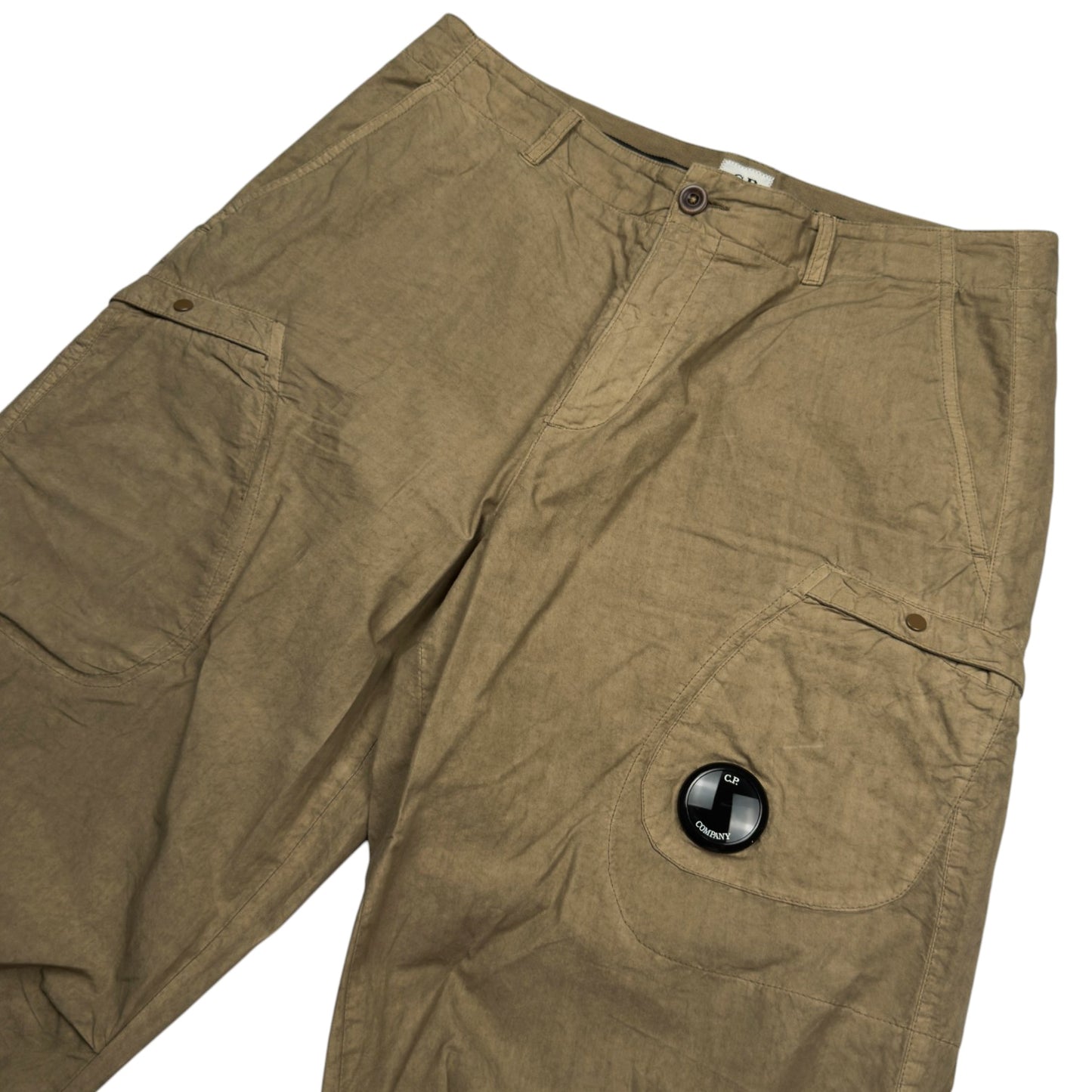 C.P. Company Ba-Tic Light Loose Fit Cargo Trousers - Tan