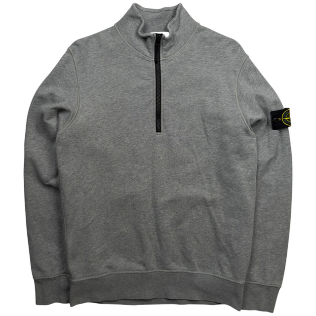 S/S 23 Stone Island Quarter Zip Sweater - Grey