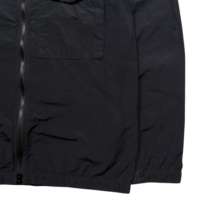 S/S 22 Stone Island Naslan Light Hooded Overshirt - Black