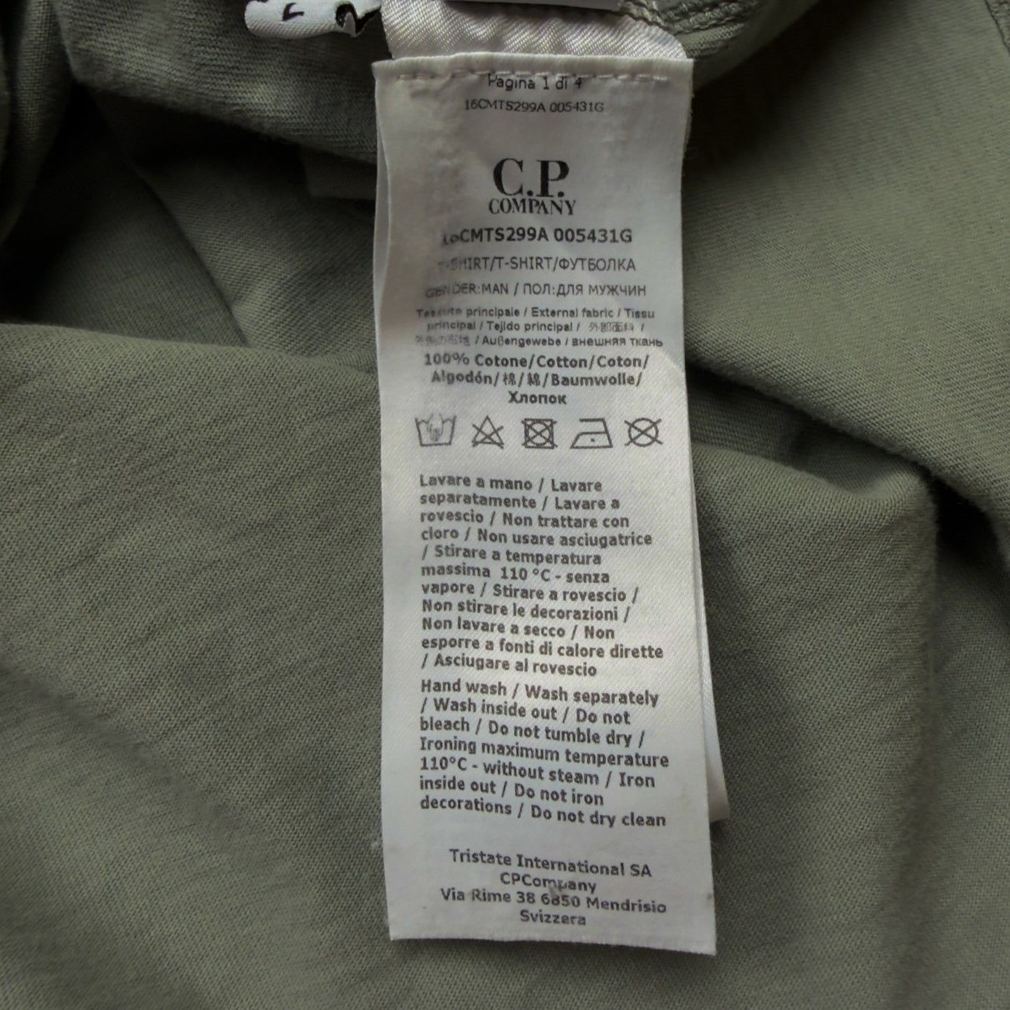 C.P. Company Textured Print T-Shirt