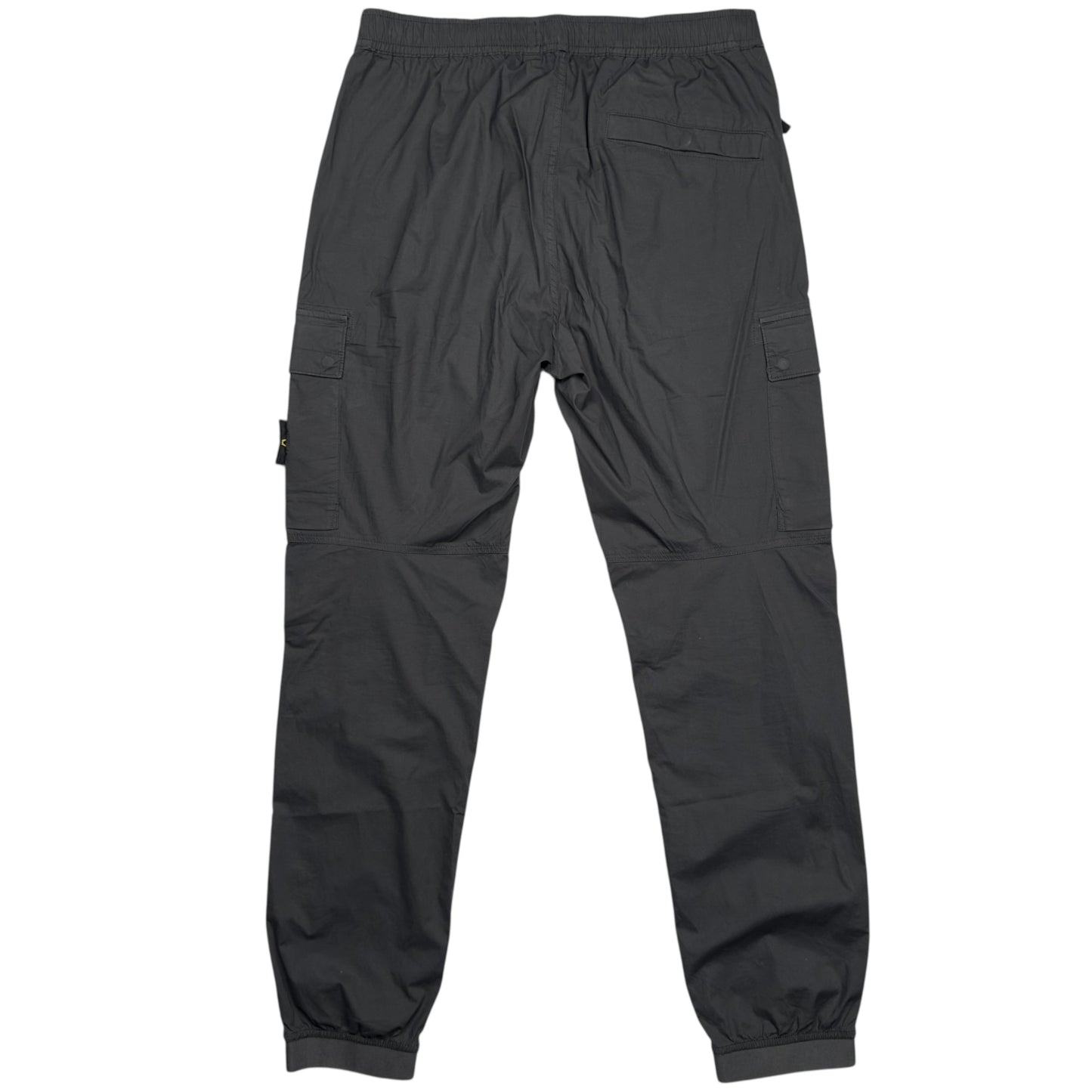 Stone Island Stretch Cotton Cuffed Cargo Trousers - Dark Grey