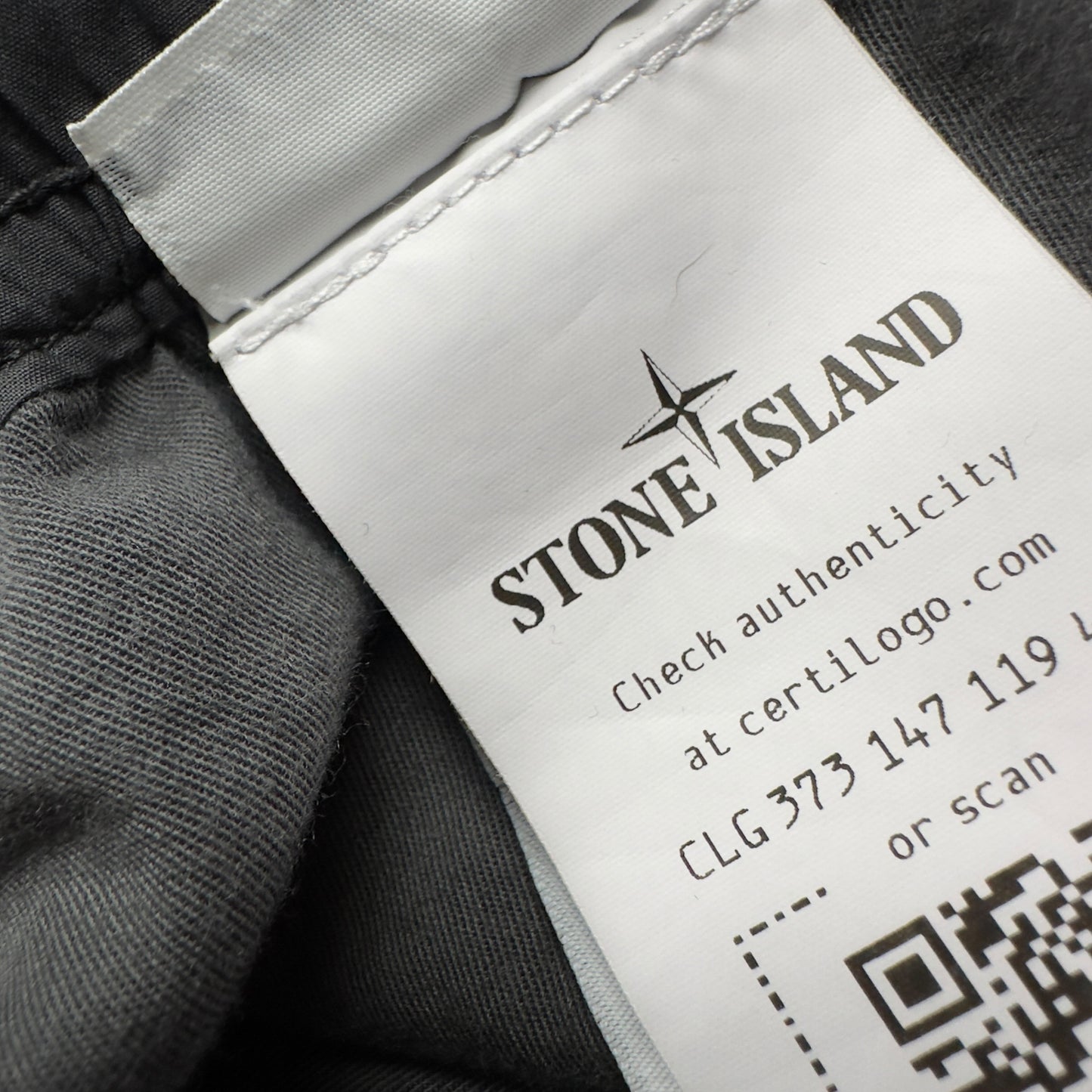 Stone Island Stretch Cotton Cuffed Cargo Trousers - Dark Grey