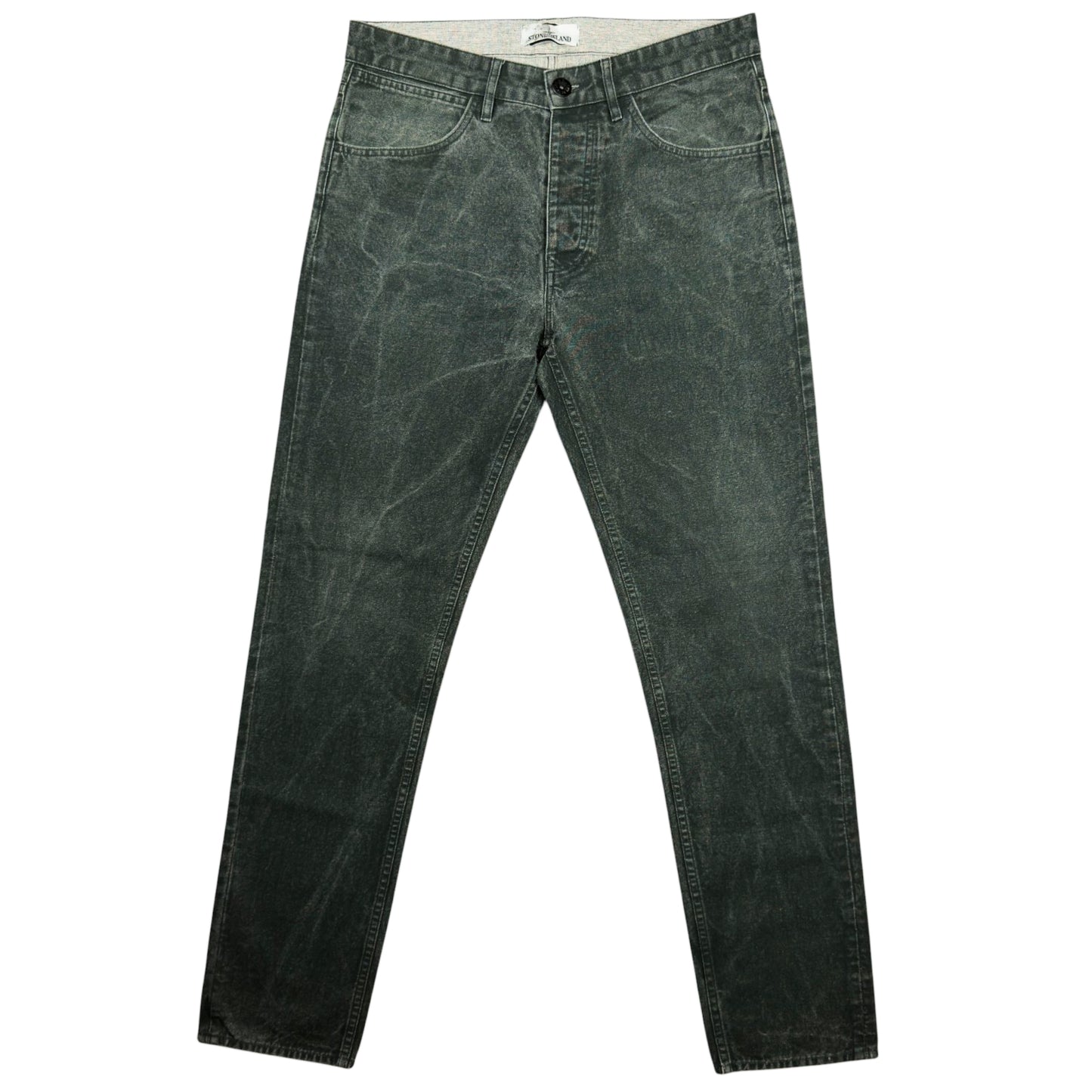 A/W 19 Stone Island Panama Placcato Cotton Hemp Trousers - 32 SL