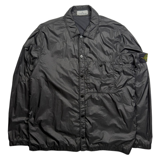 A/W 23 Stone Island Micro Yarn Overshirt - Black