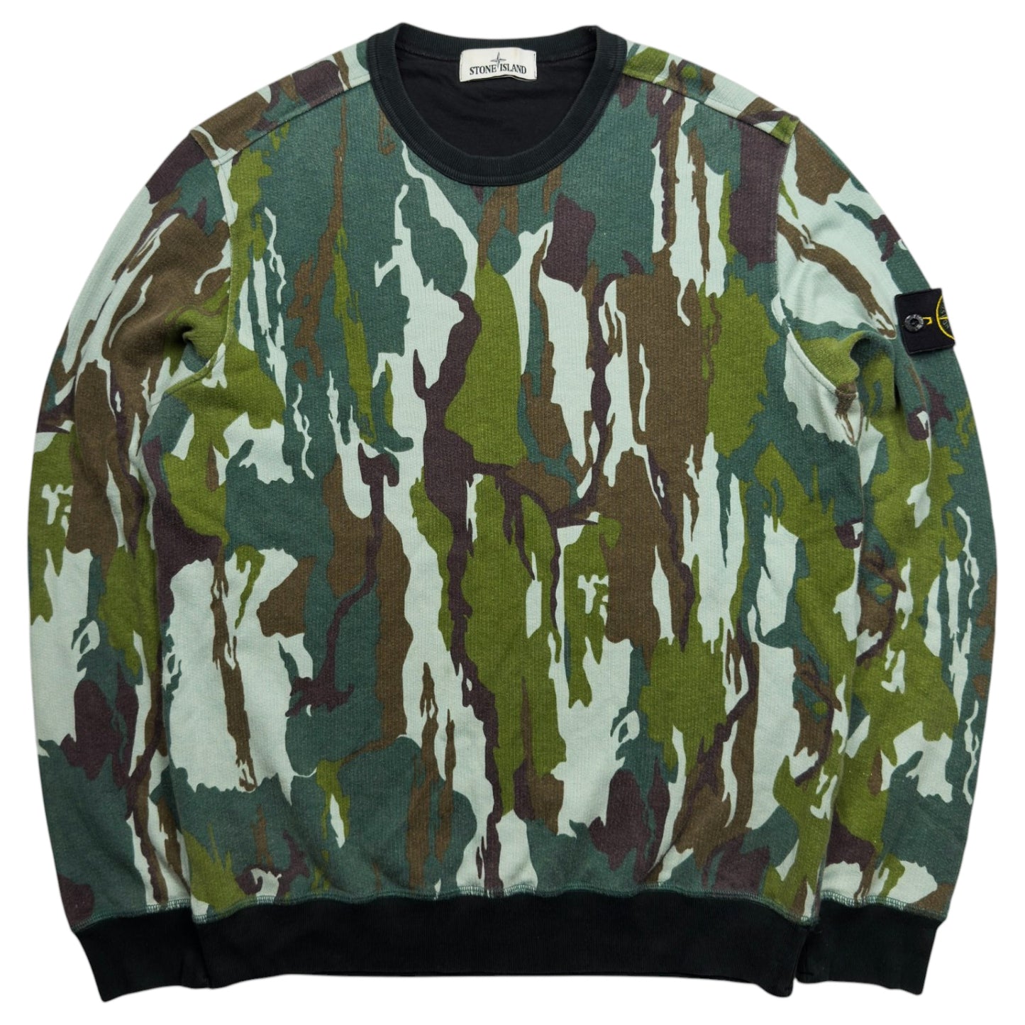 S/S 15 Stone Island Flowing Camo Crewneck Sweater