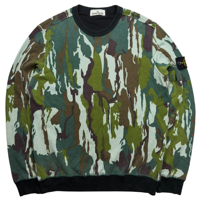 S/S 15 Stone Island Flowing Camo Crewneck Sweater