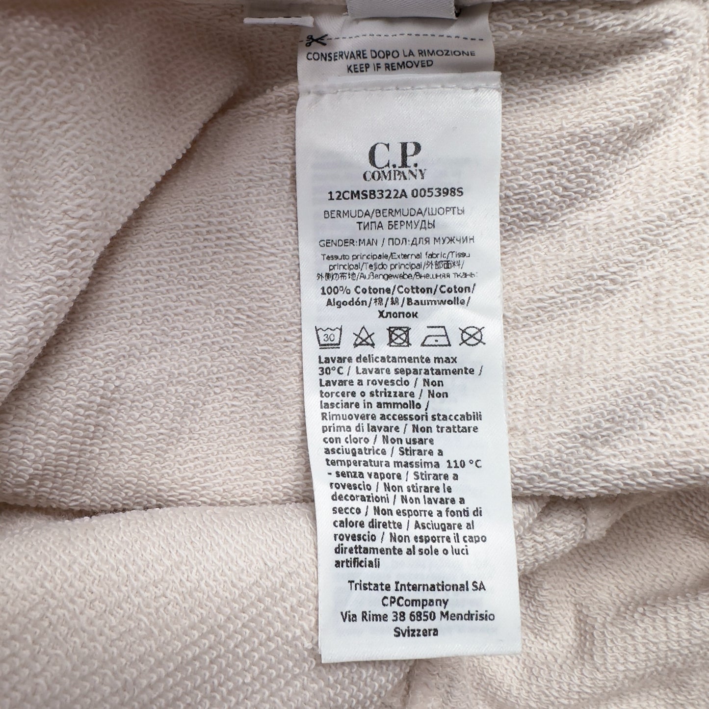 C.P. Company Resist Dyed Shorts - Peach