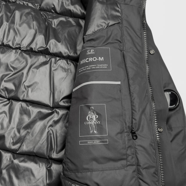 A/W 21 C.P. Company Micro-M Down Puffer Jacket - Black