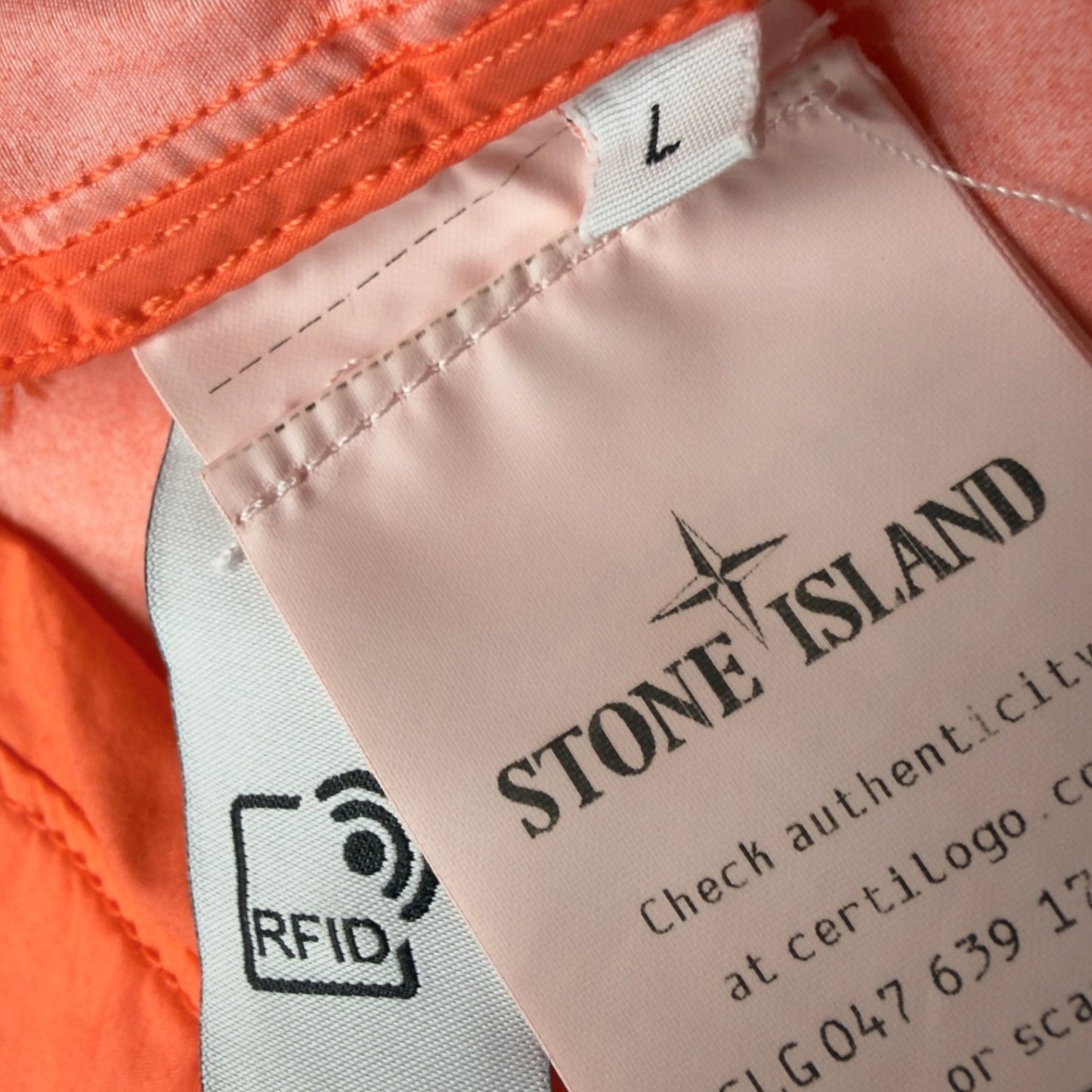 S/S 22 Stone Island Naslan Light Watro Jacket - Orange