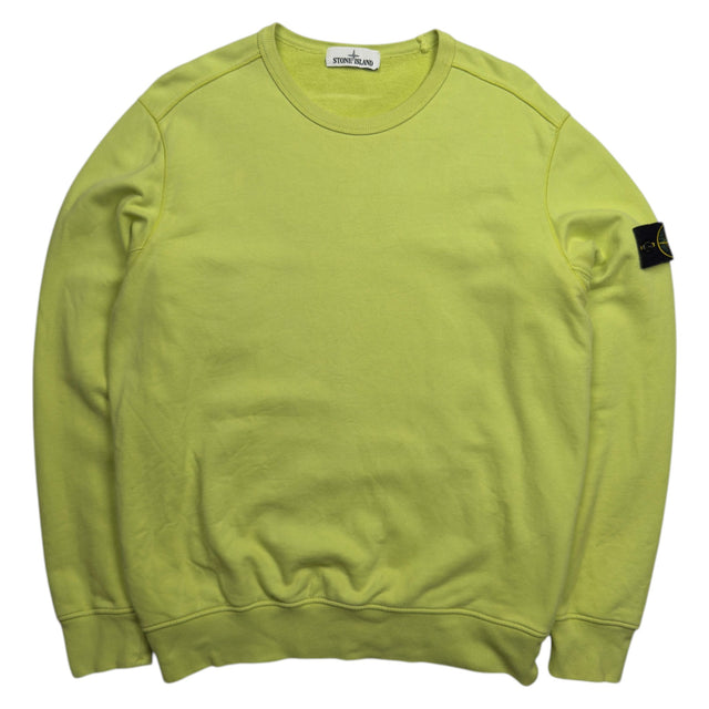 A/W 19 Stone Island Garment Dyed Crewneck Sweatshirt - Yellow