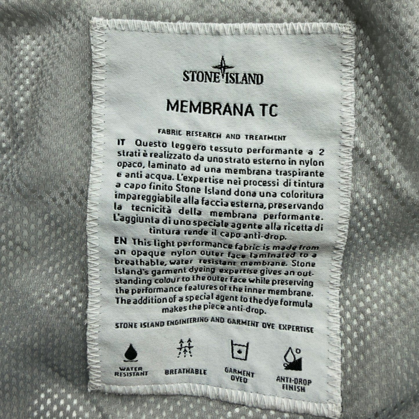 S/S 13 Stone Island Membrana TC Jacket - Silver