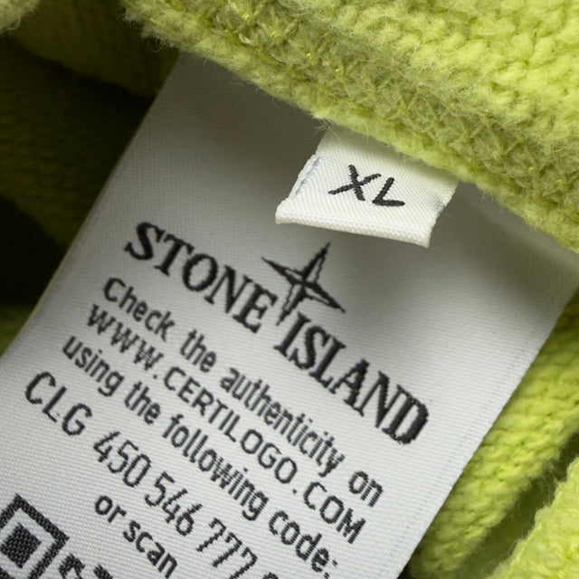 A/W 19 Stone Island Garment Dyed Crewneck Sweatshirt - Yellow