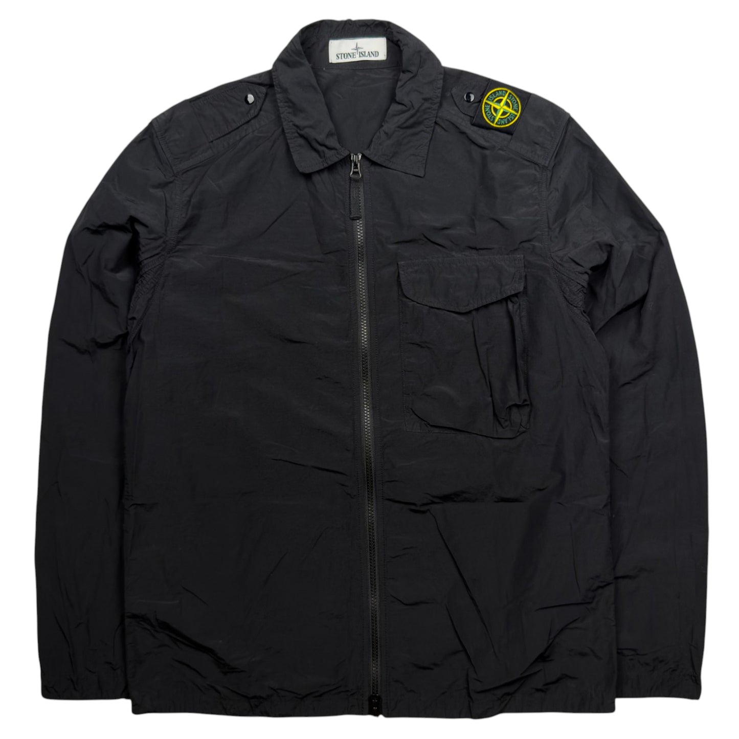 S/S 21 Stone Island Naslan Light Shoulder Badge Overshirt