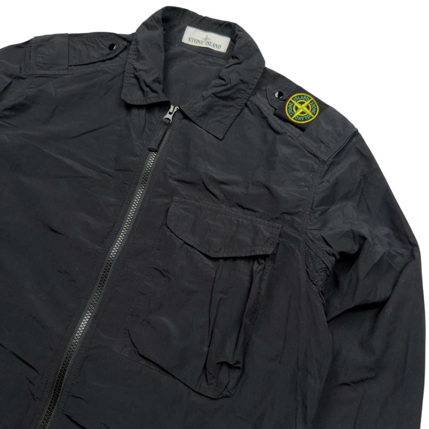 S/S 21 Stone Island Naslan Light Shoulder Badge Overshirt