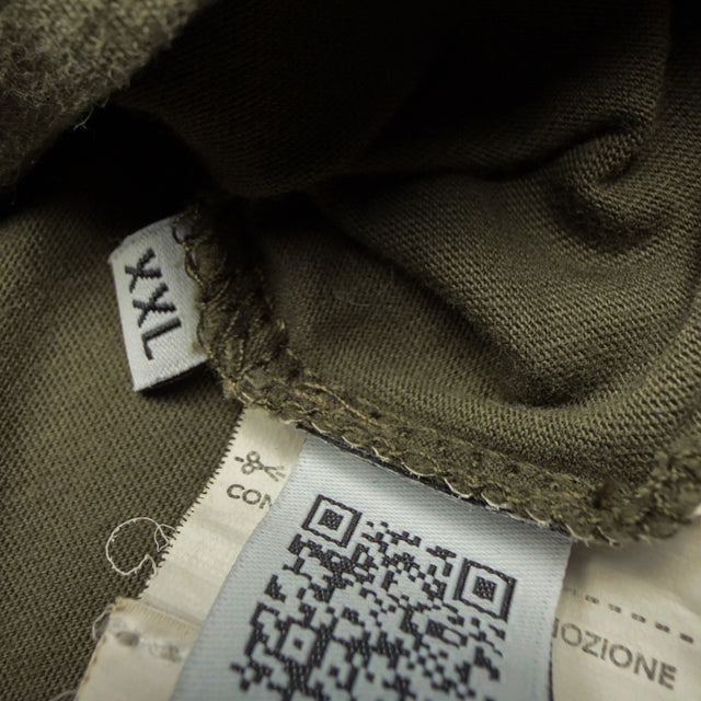A/W 24 C.P. Company Big Stitch Logo Print T-Shirt - Dark Green