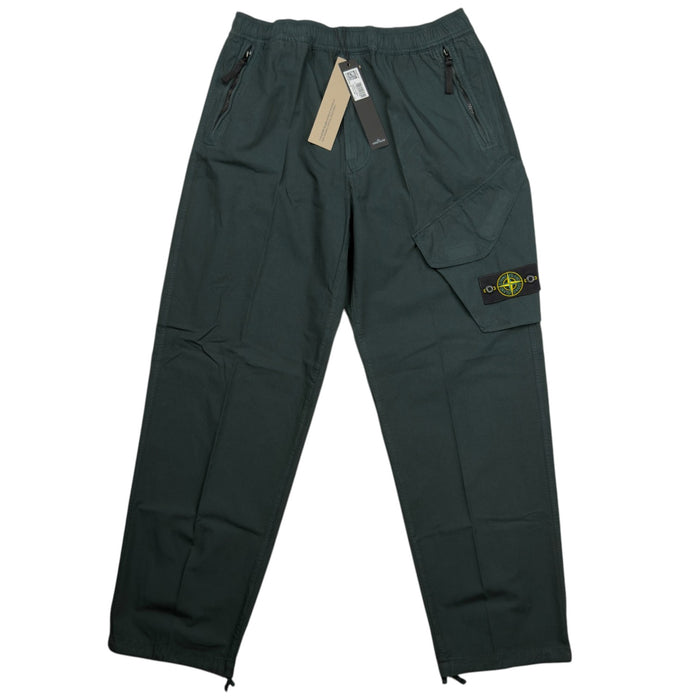A/W 26 Stone Island Loose Fit Organic Cotton Twill Cargo Trousers - 34 LO