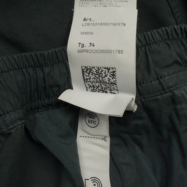 A/W 26 Stone Island Loose Fit Organic Cotton Twill Cargo Trousers - 34 LO