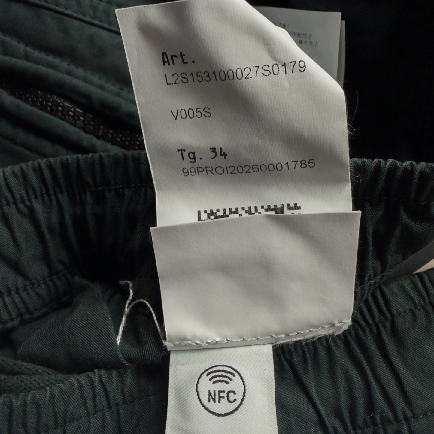 A/W 26 Stone Island Loose Fit Organic Cotton Twill Cargo Trousers - 34 LO