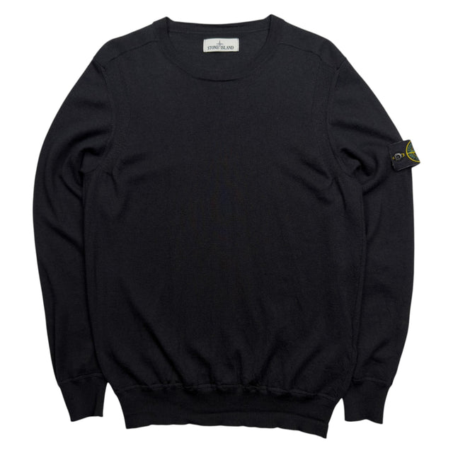 A/W 21 Stone Island Light Pure Wool Crewneck Sweater - Dark Navy