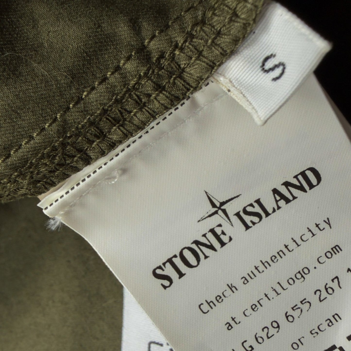 A/W 23 Stone Island Cotton Pocket Overshirt Jacket - Khaki Green