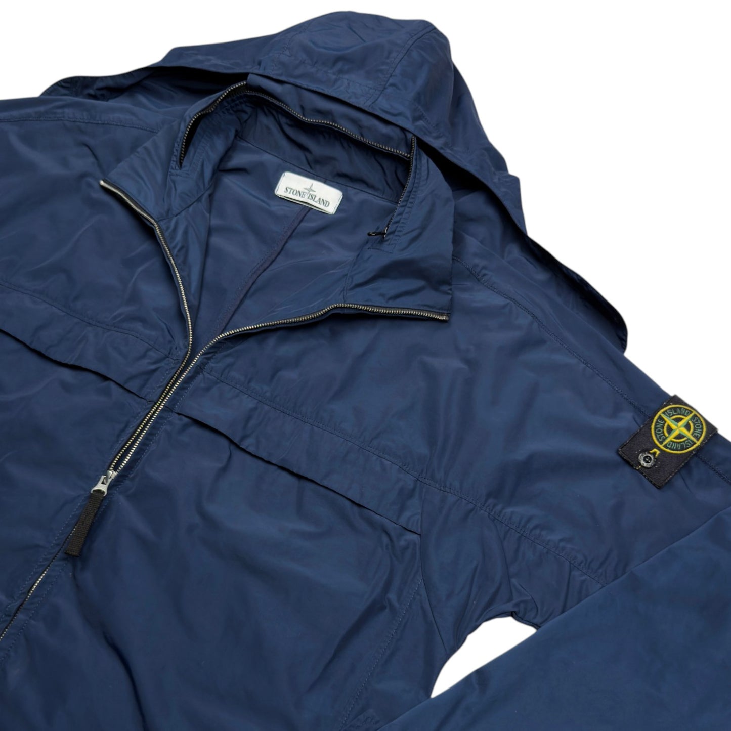 S/S 20 Stone Island Micro Reps Parka Jacket - Navy Blue