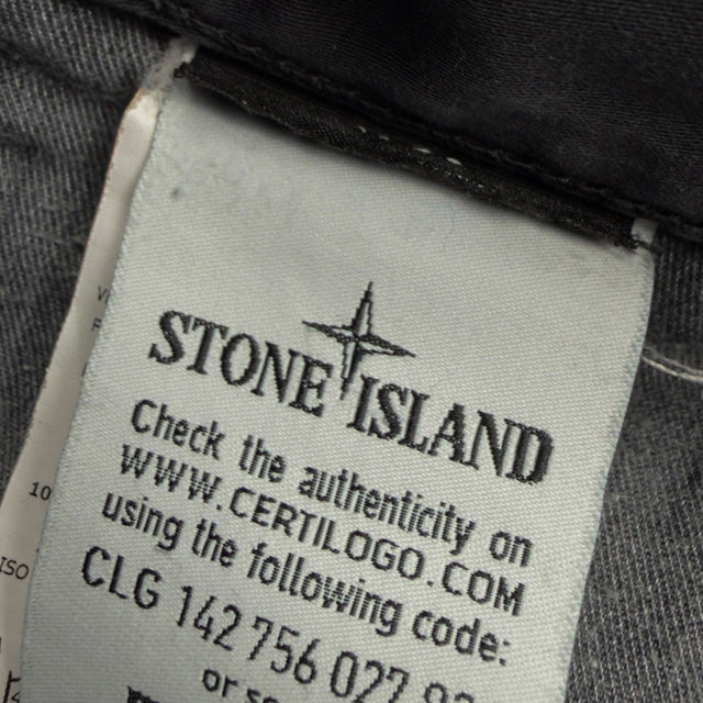 S/S 15 Stone Island RE-T Regular Tapered Cotton Trousers - Charcoal Grey