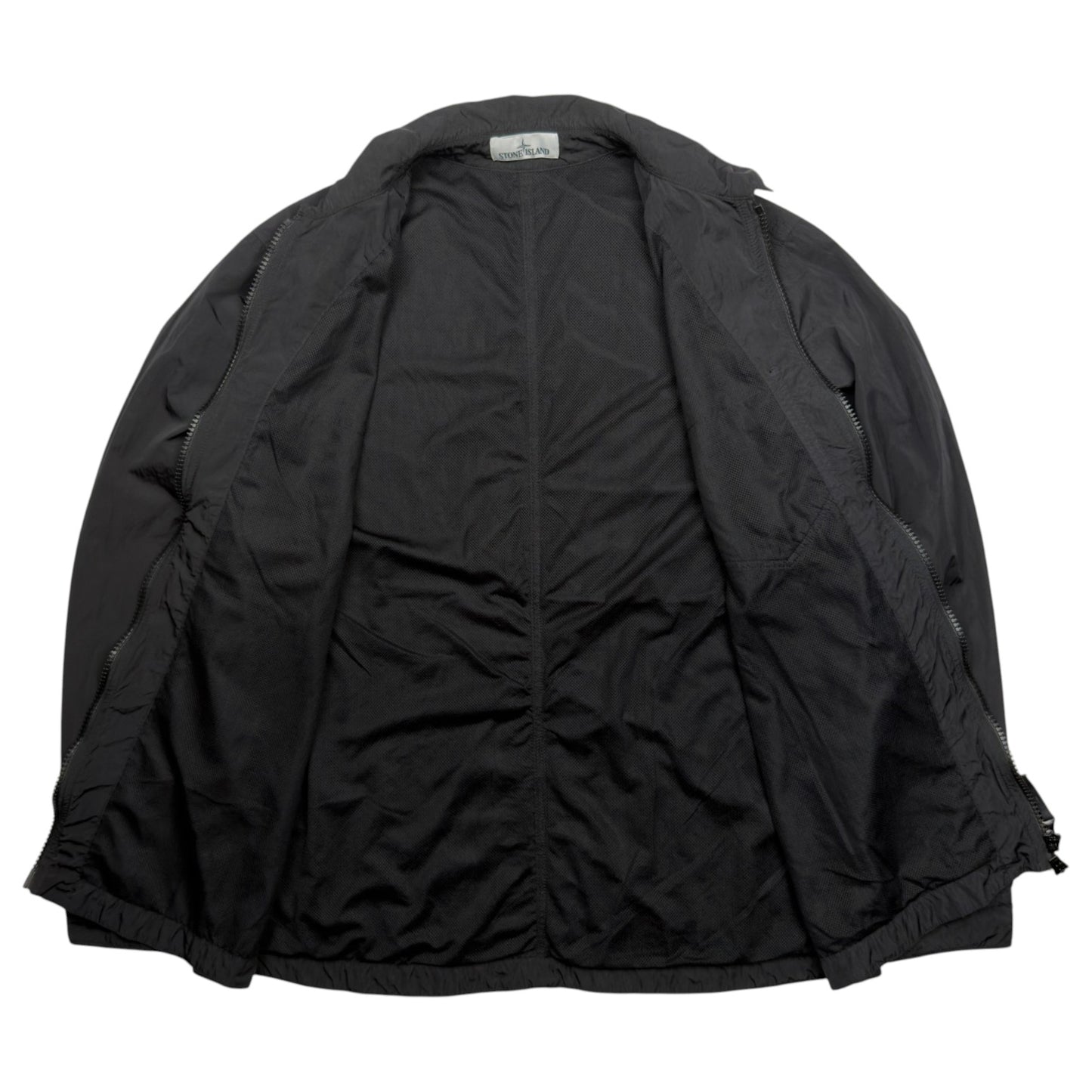 S/S 20 Stone Island Nylon Metal Patch Program Overshirt - Black