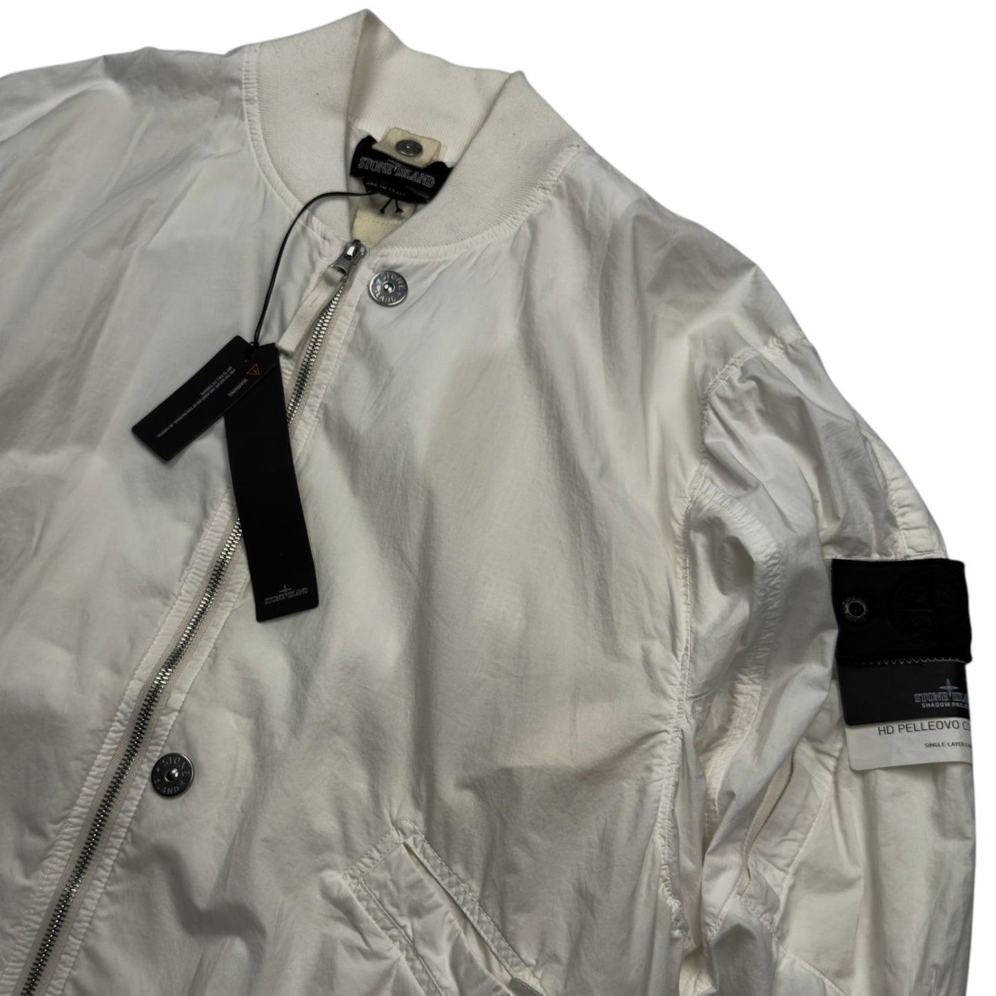 S/S 22 Stone Island Shadow Project HD Pelleovo Cotton TC Bomber Jacket